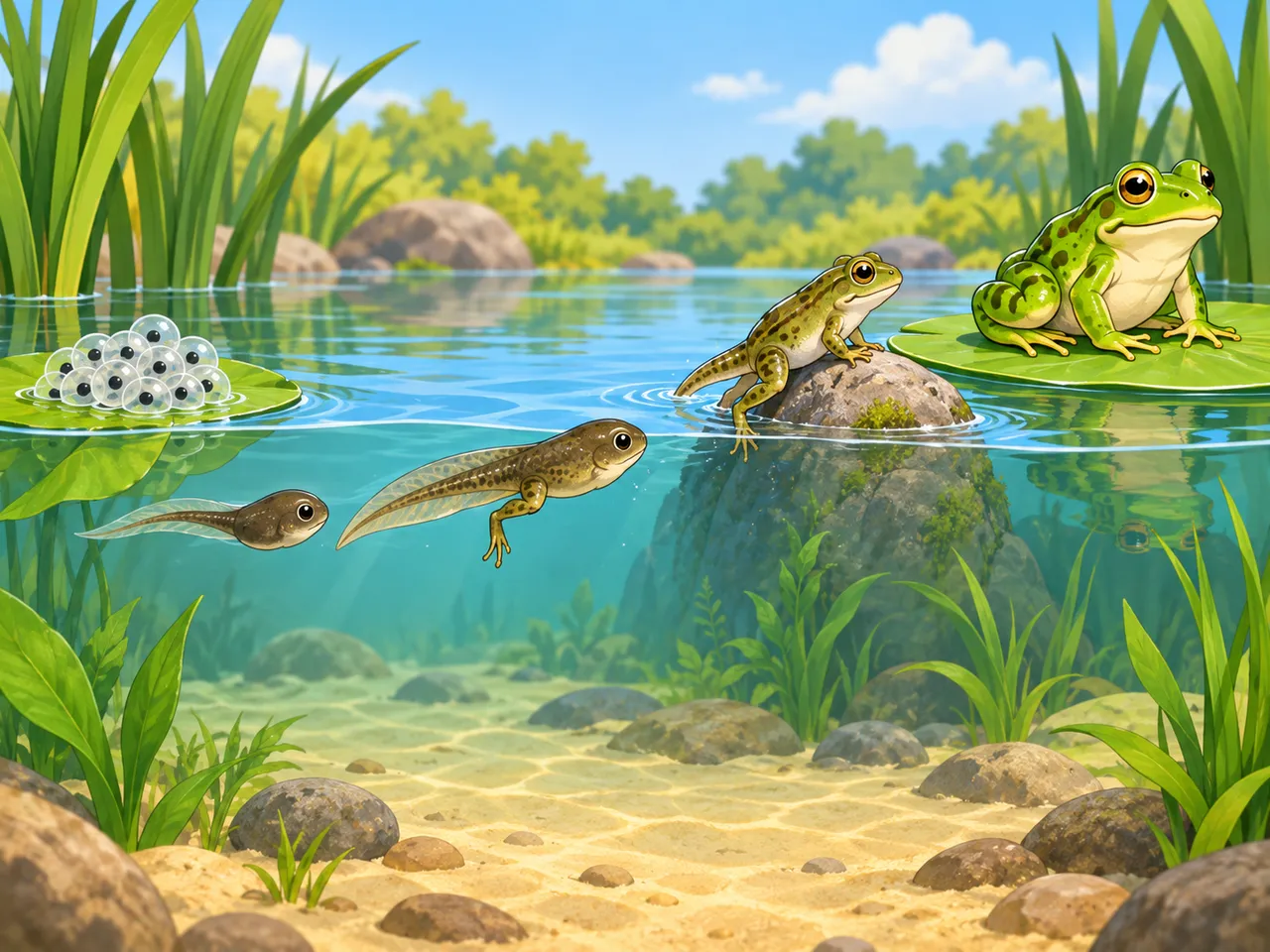 La grenouille grandit