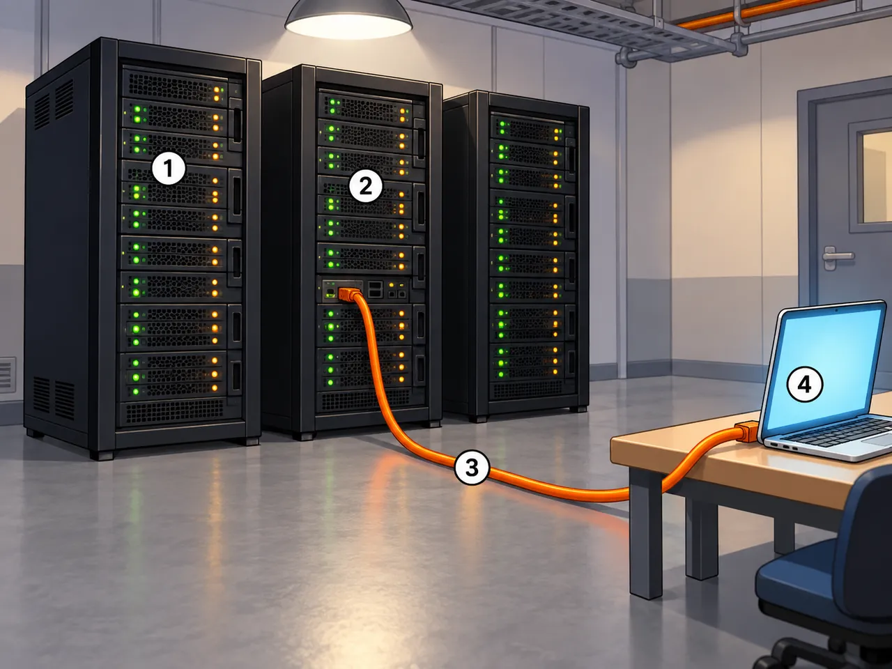 Sitios web dentro de un centro de datos
