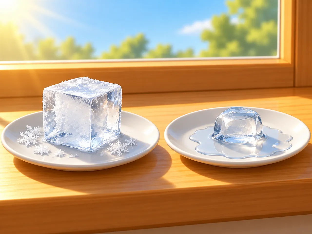 Glace et eau