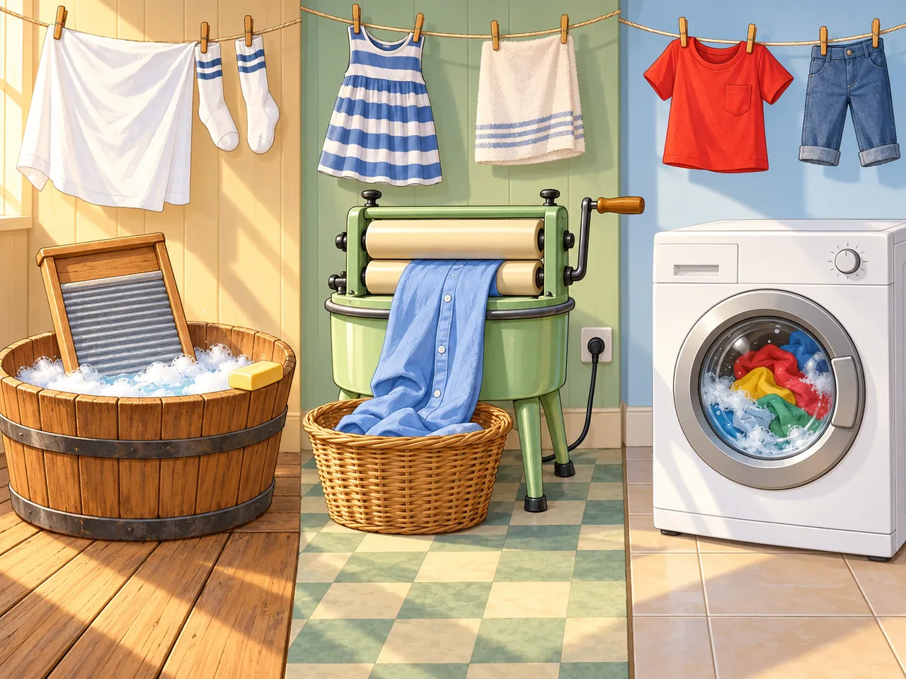 Comment on lavait le linge
