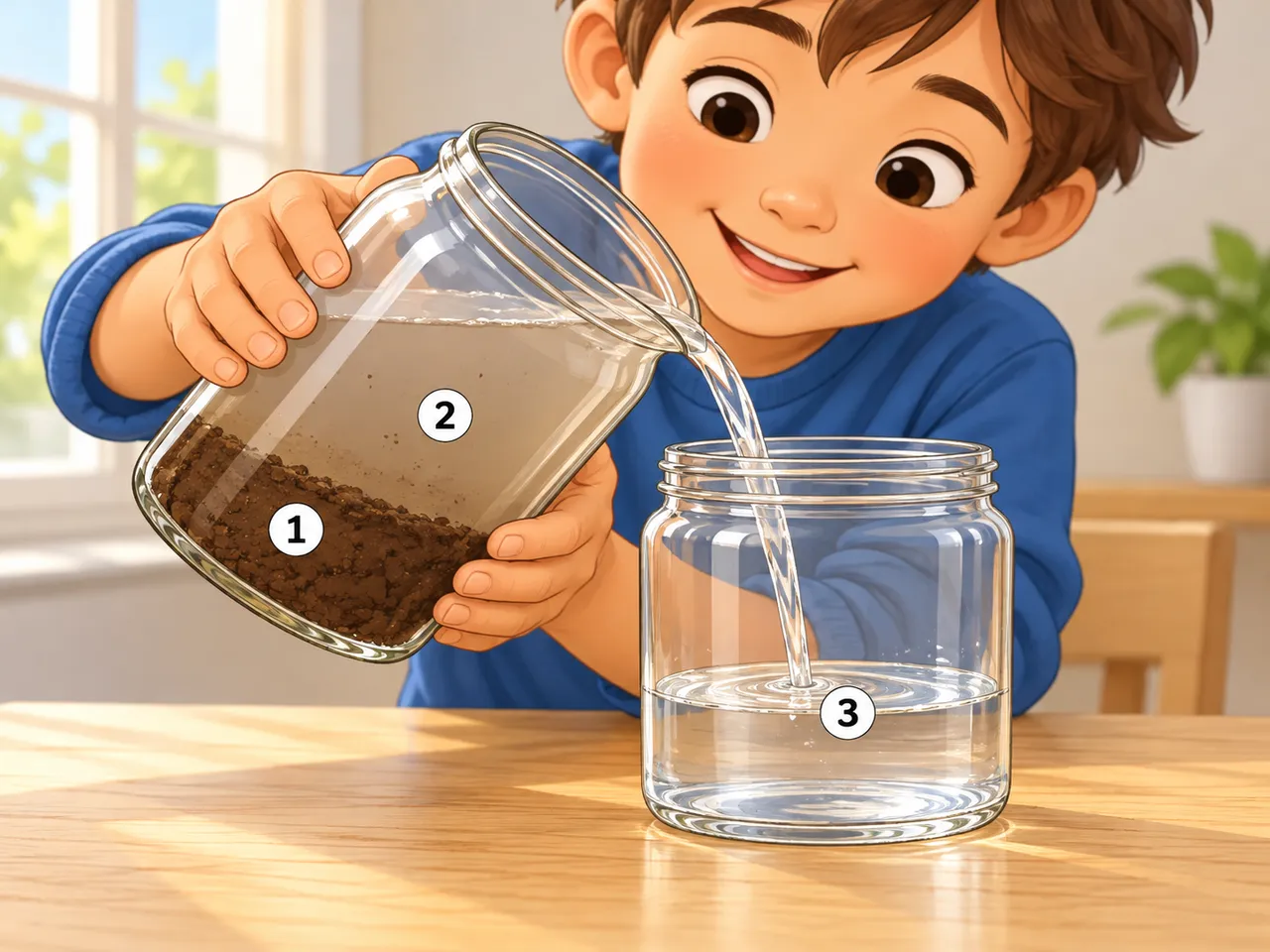 Pouring Off Clear Water