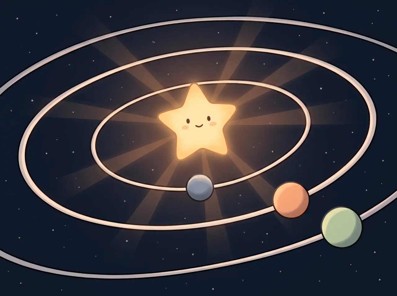 Planetas ao redor de uma estrela
