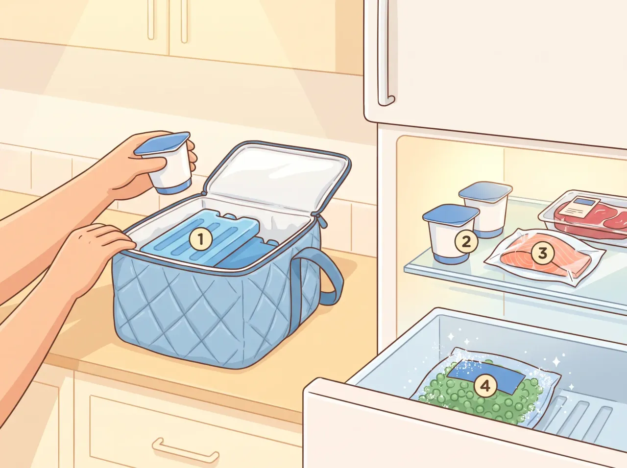 Du sac froid au frigo