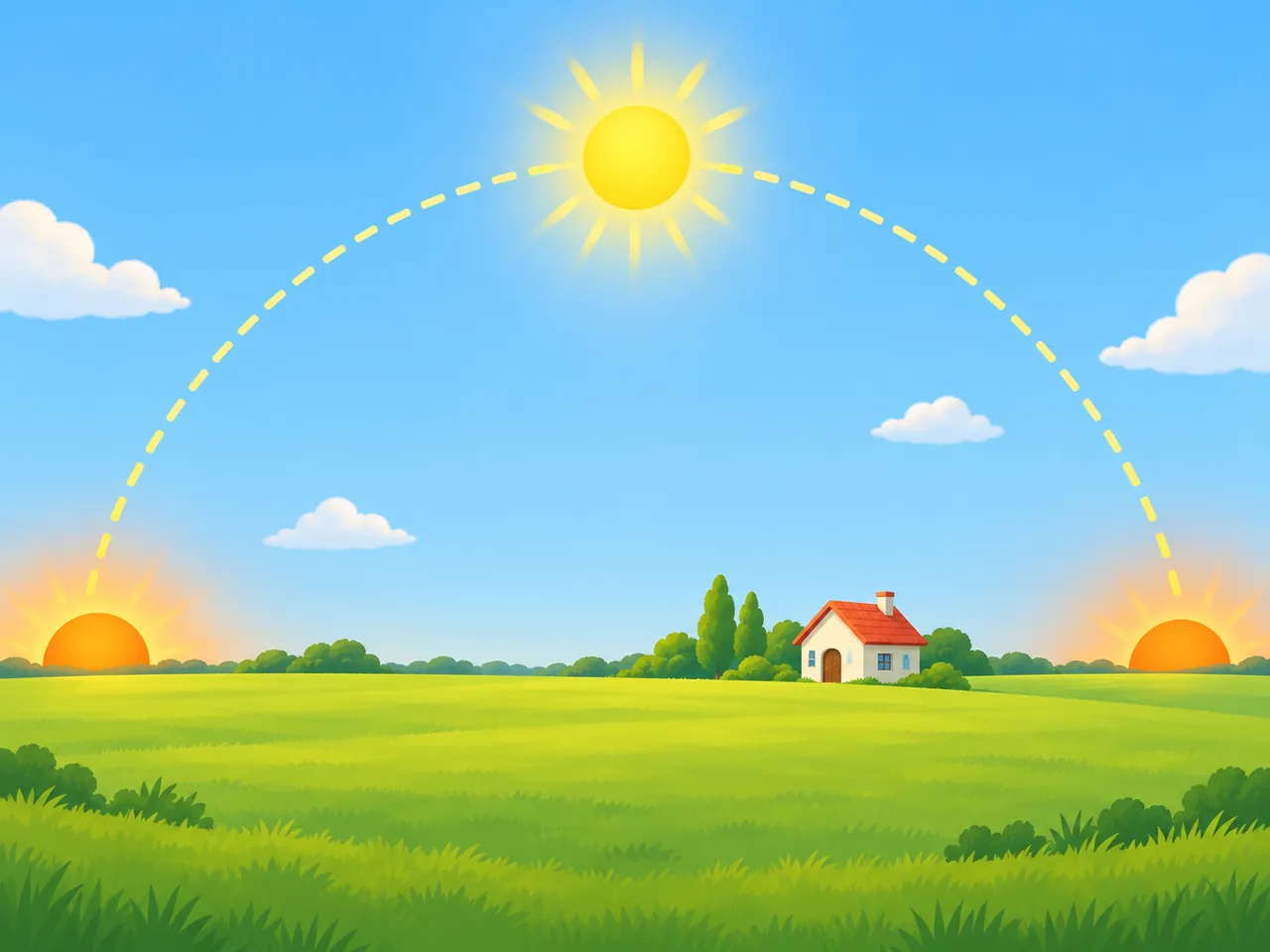 Le Soleil monte et descend