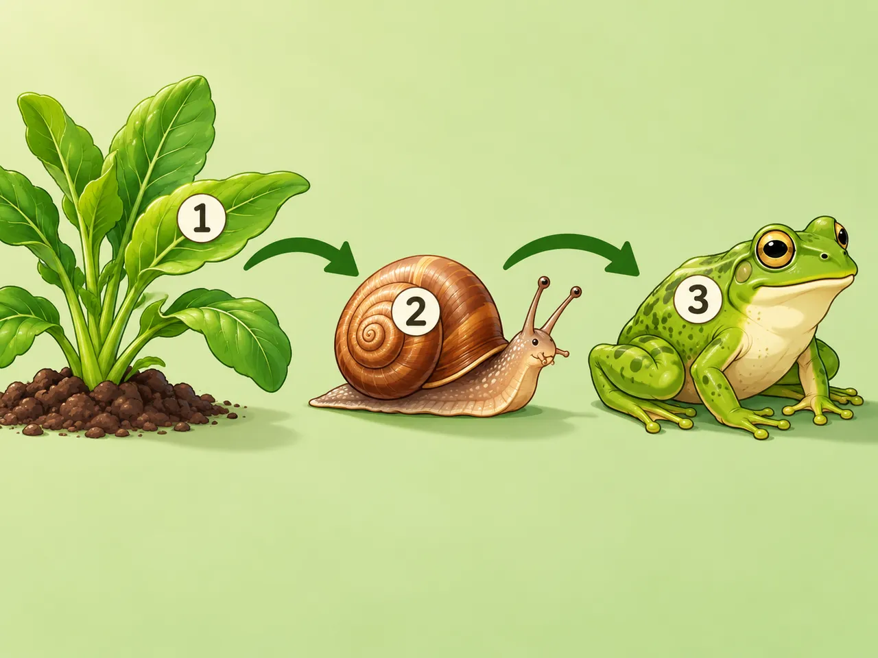 Plant, Snail, Frog