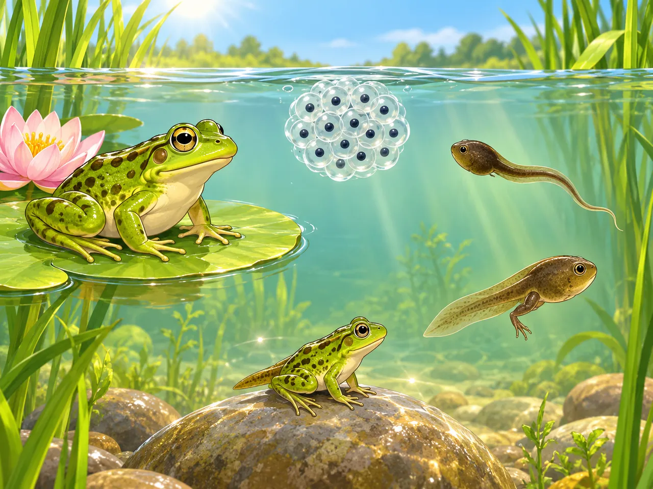 De l’œuf à la grenouille