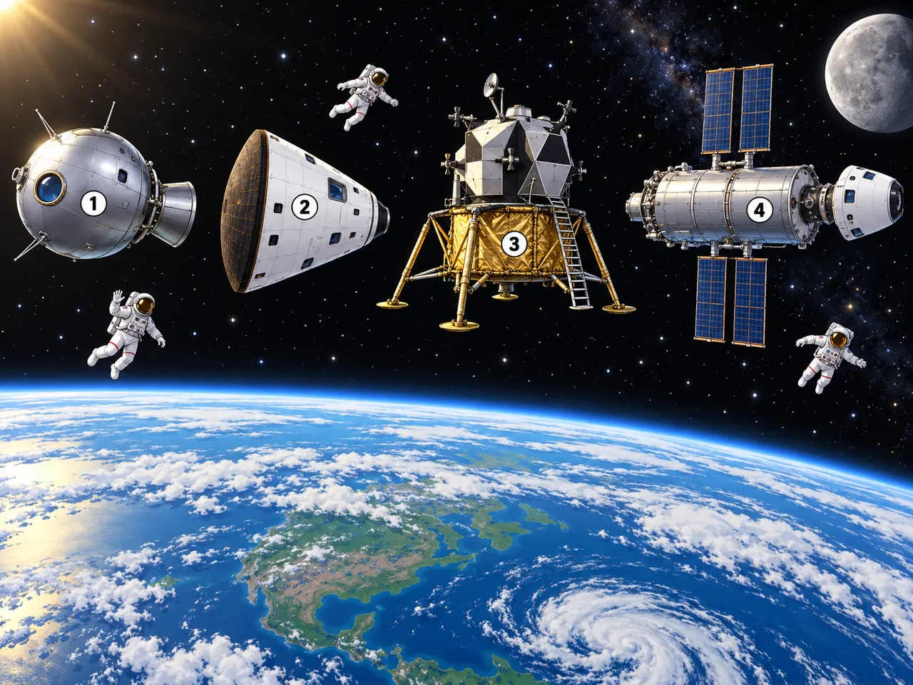 Jalons des débuts du vol spatial