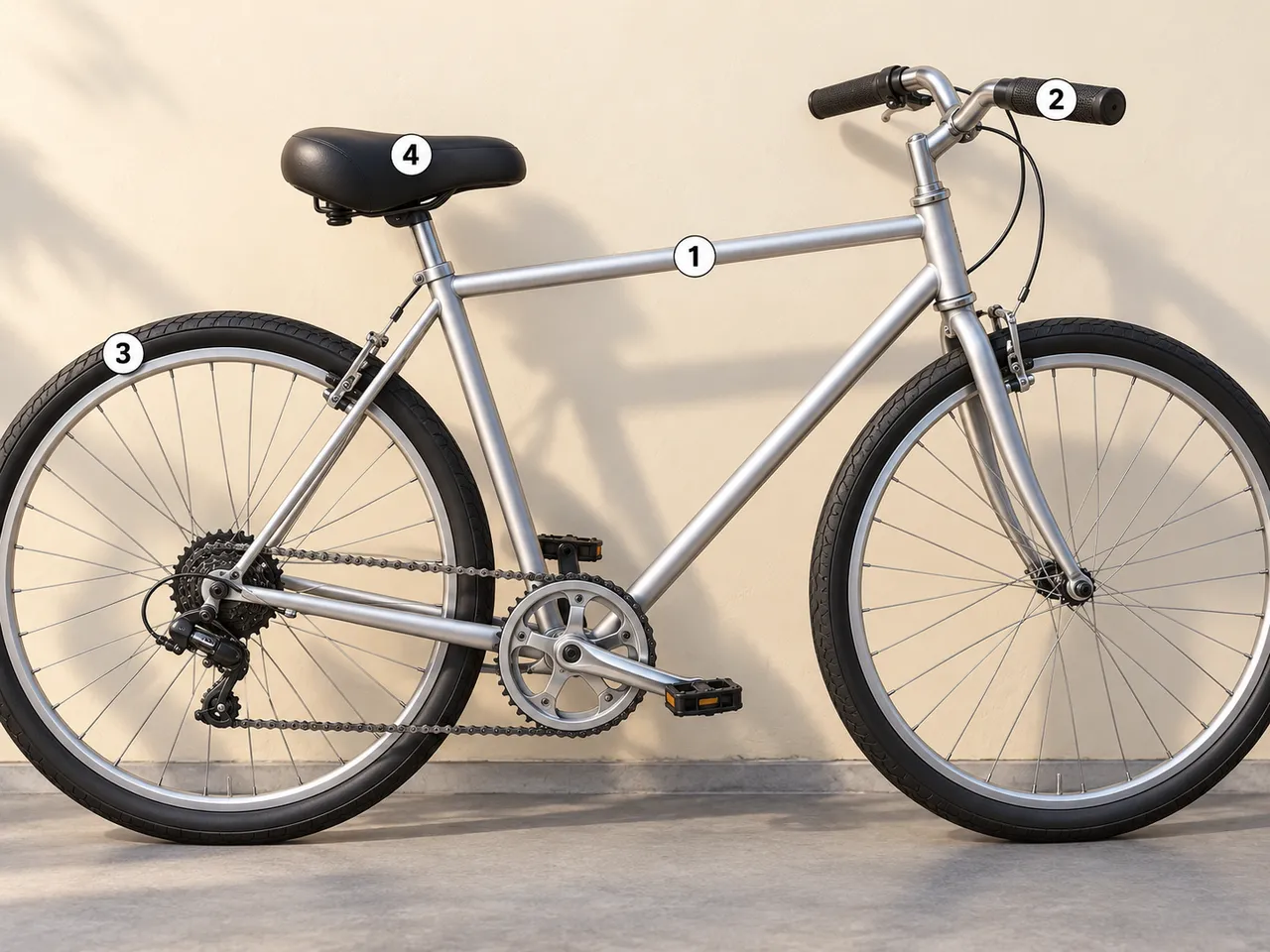 Pièces et matériaux du vélo