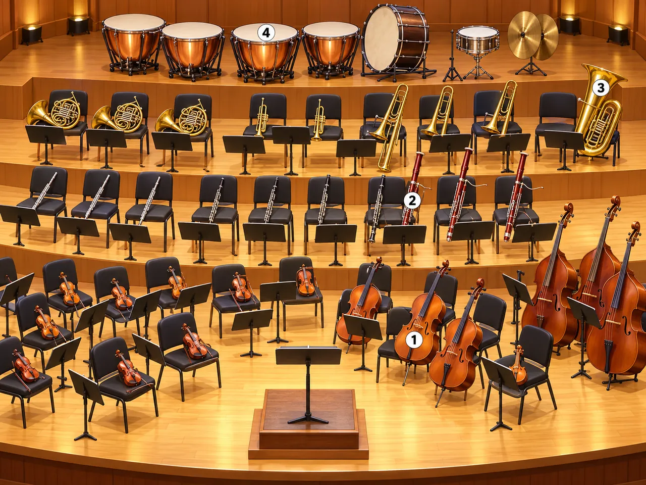 Les quatre familles de l’orchestre