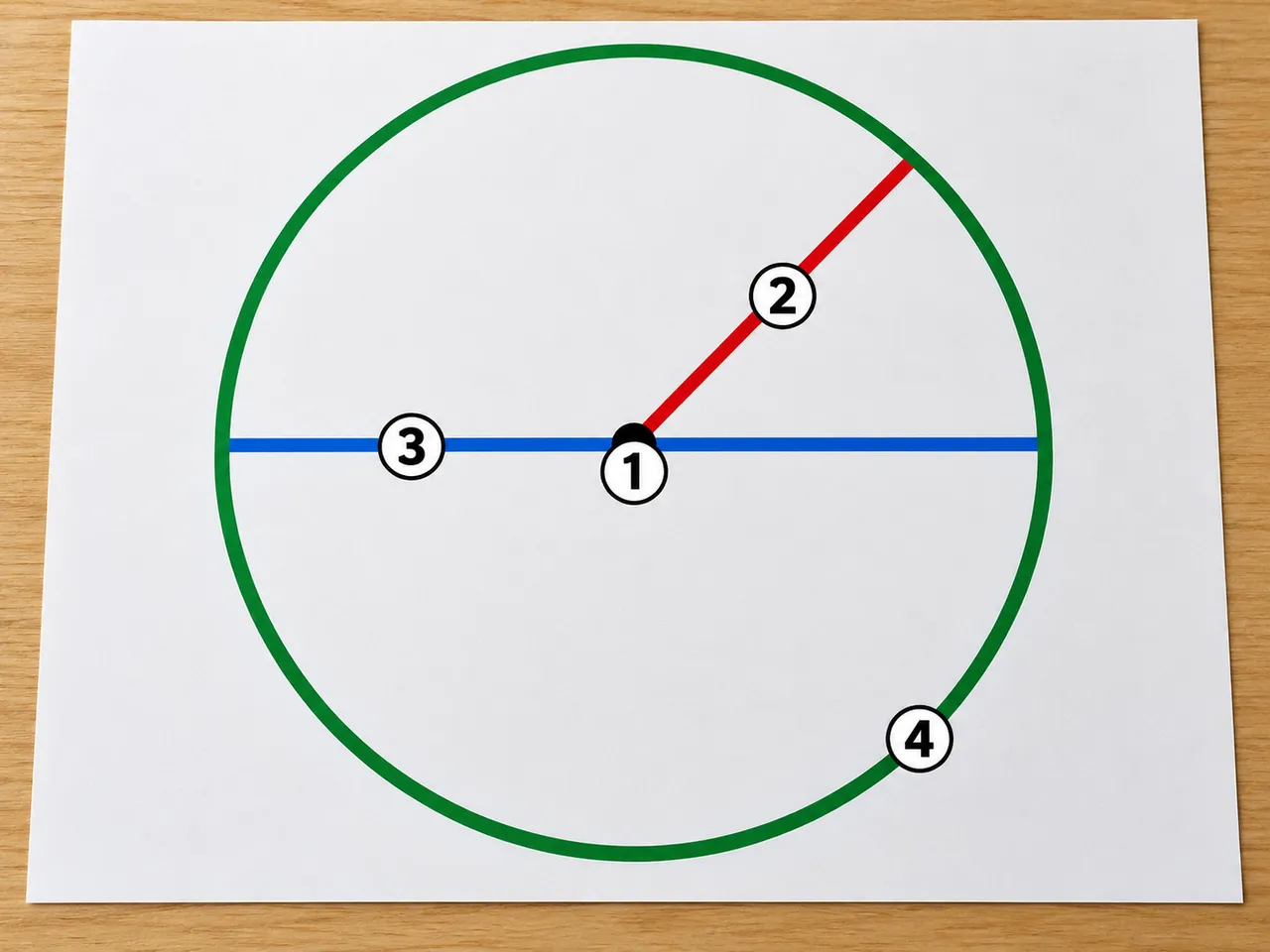 The parts of a circle