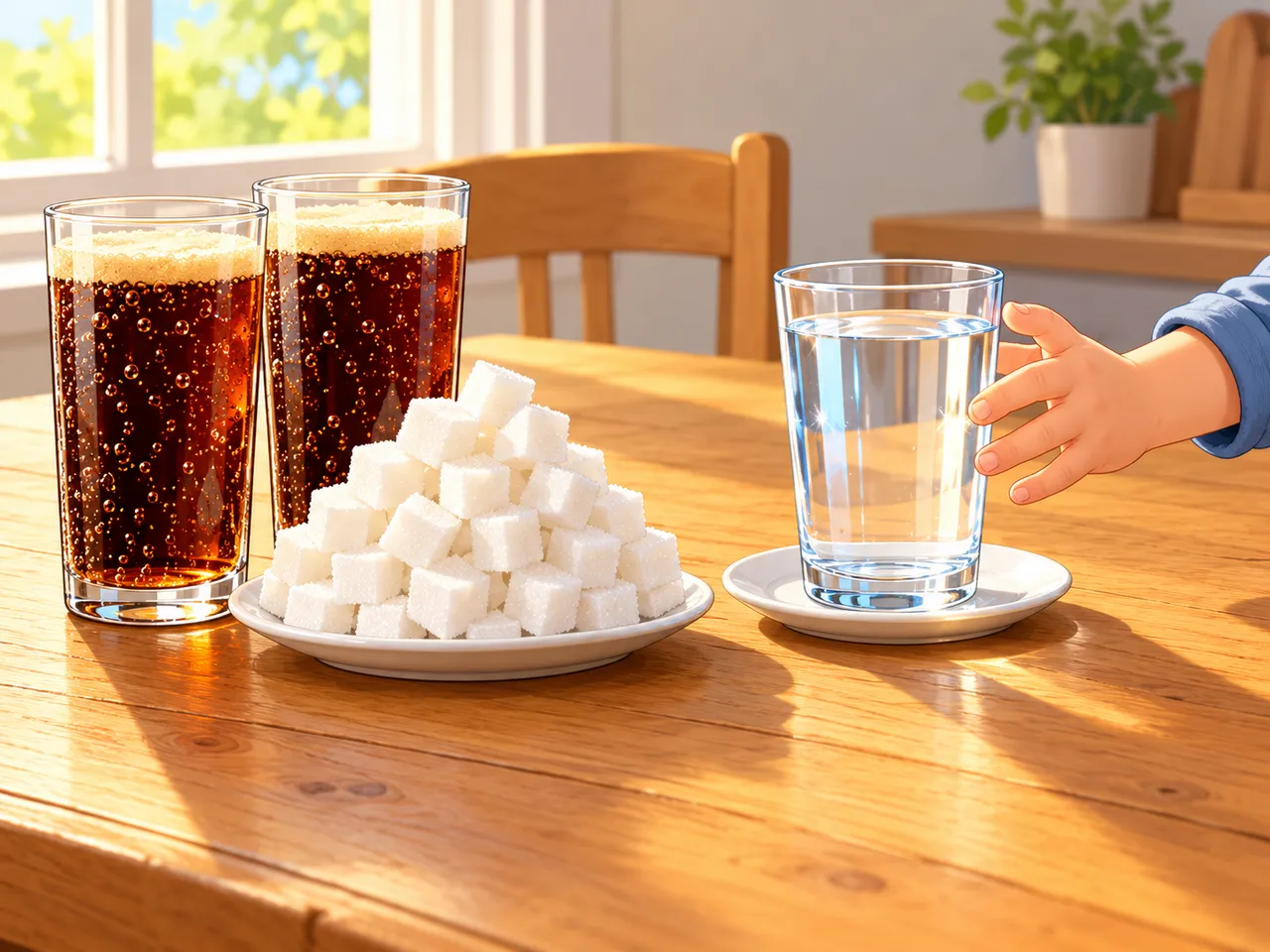 Le sucre caché des sodas