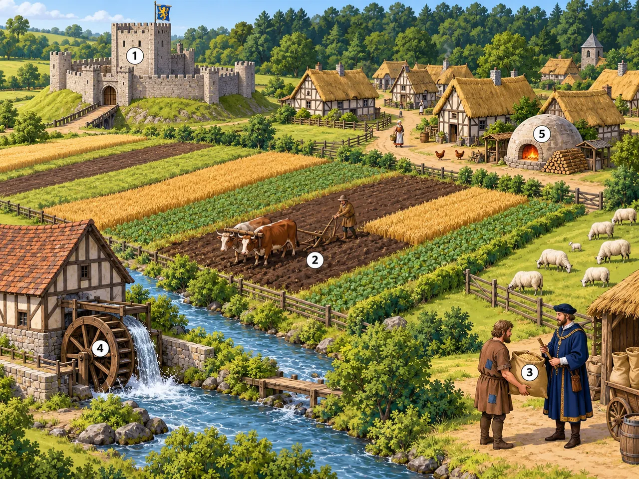 La vie dans une seigneurie