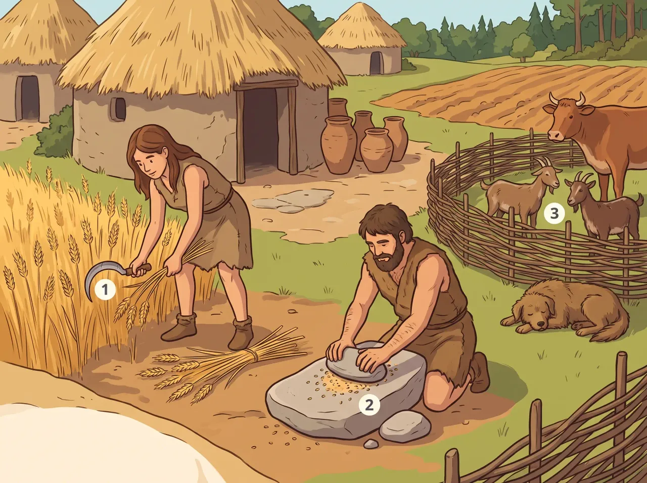 أولى قرى الزراعة