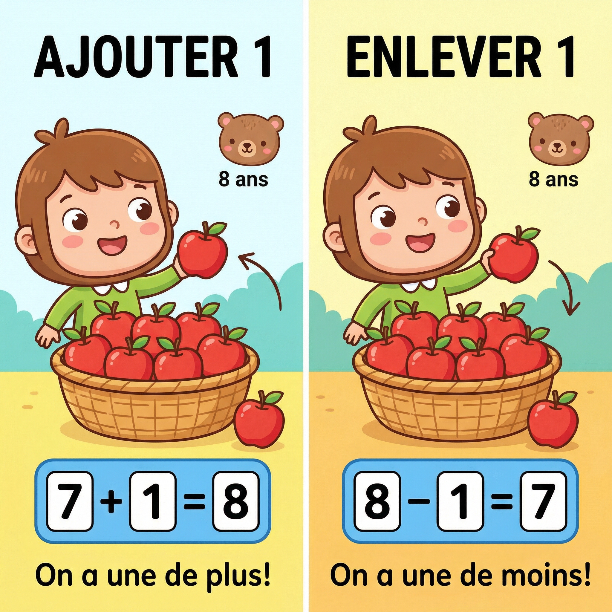 Ajouter et enlever 1
