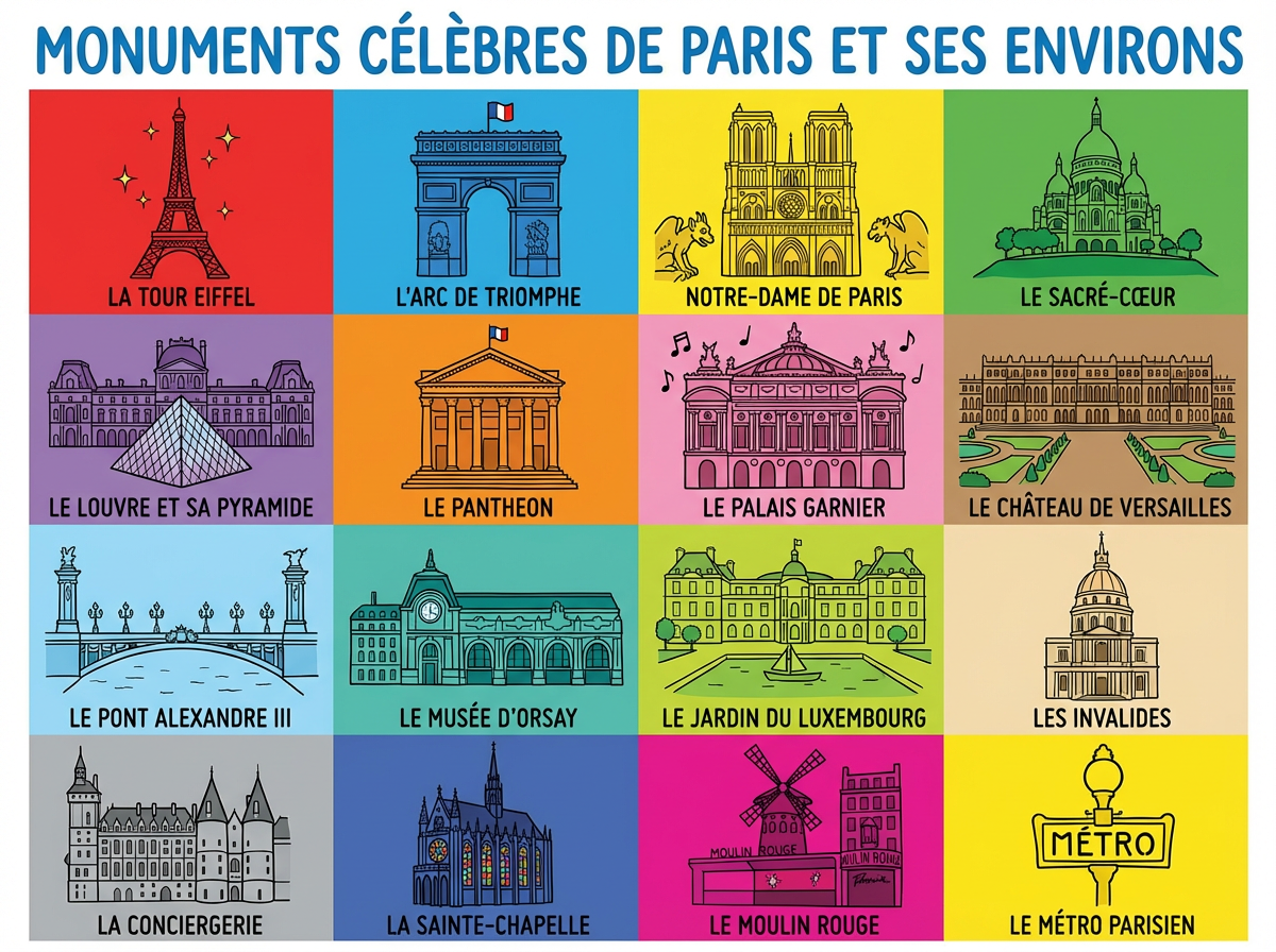 Les Monumets Celebres de Paris et ses environs