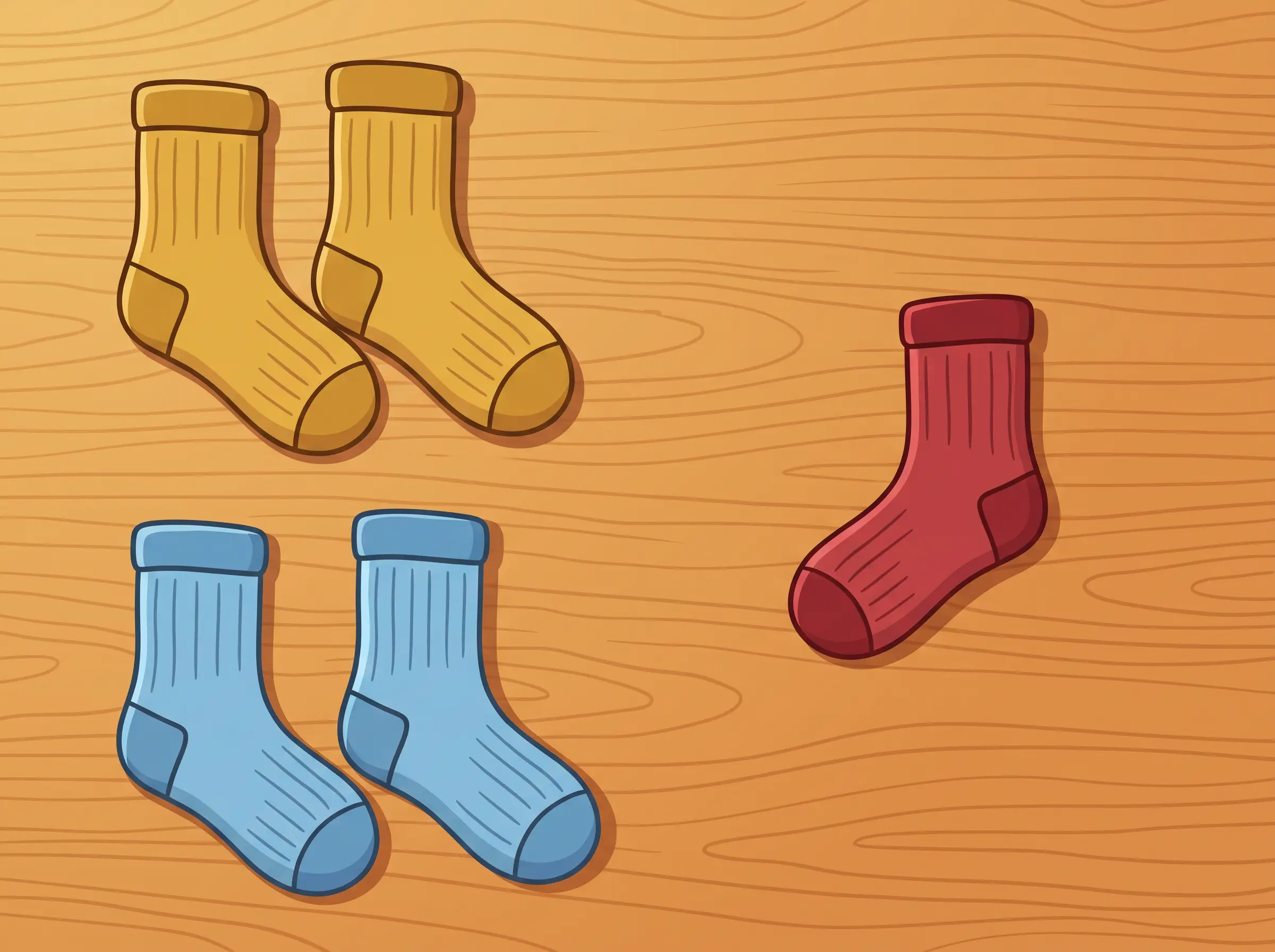 Chaussettes deux par deux