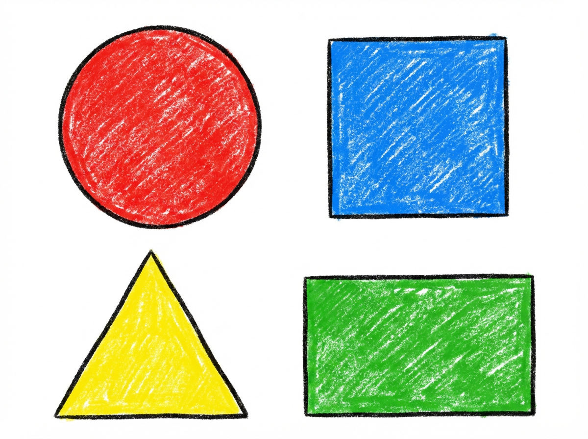 Quatre formes, quatre couleurs