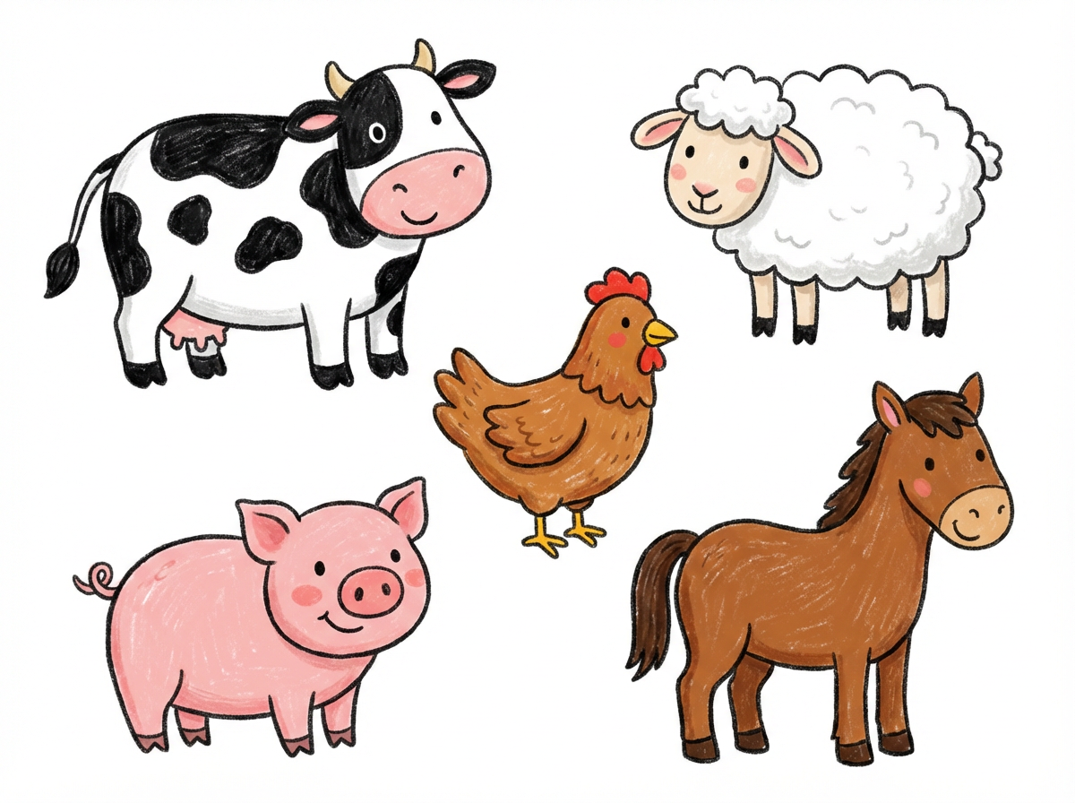 Les animaux de la ferme