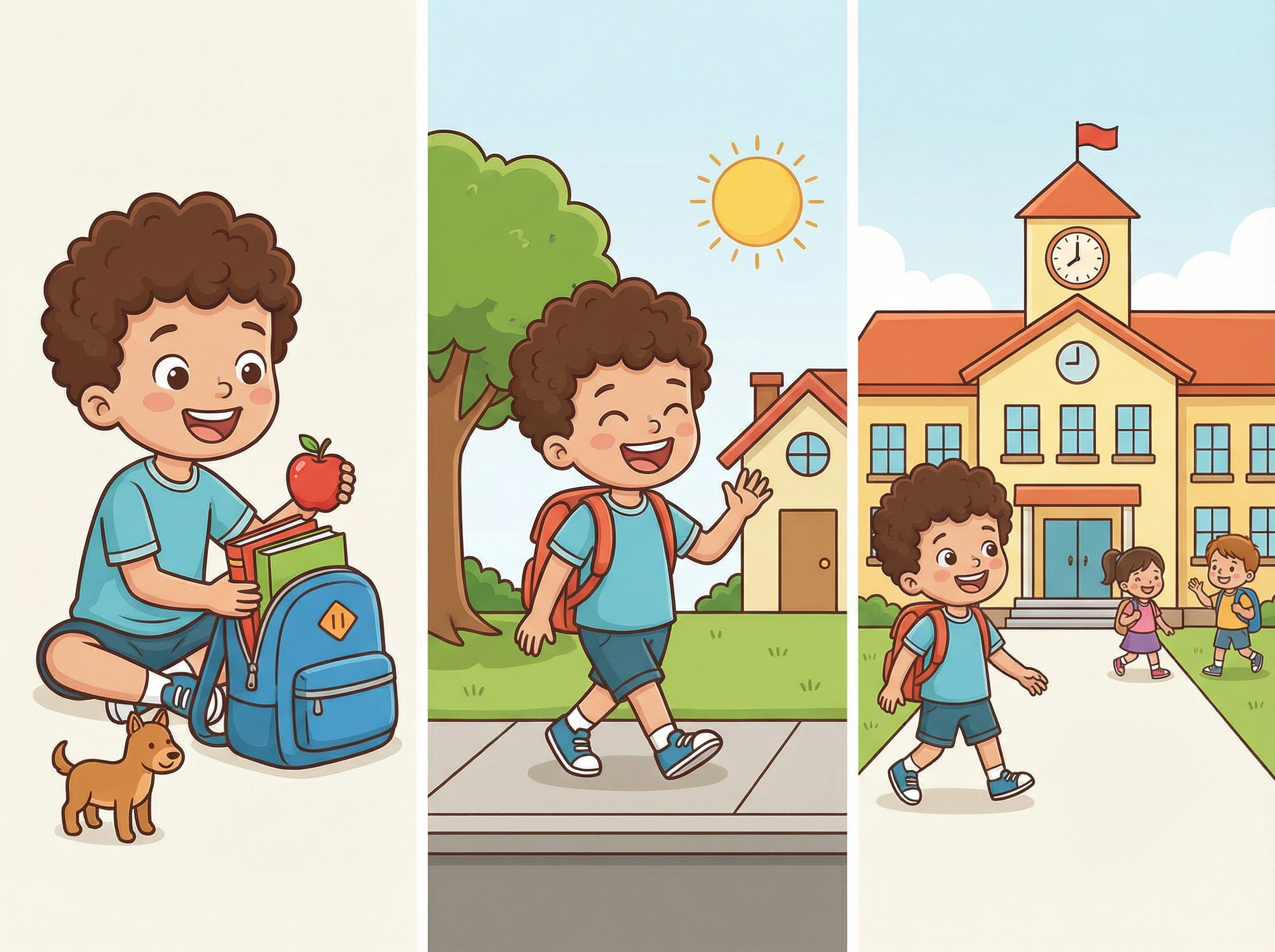 D'abord, ensuite, enfin : le matin de l'école
